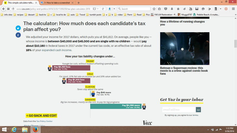 Illustration for article titled 2016 Presidential Candidate Tax Calculator